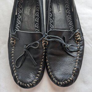 Clarks Women's Shoes Soul Of Africa Leather Nerina Khulani Loafers Black Size 10
